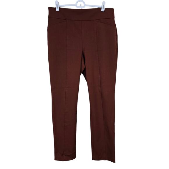 Women's Chico's "So Slimming" Brown Pull On Dress Pants | Size 1.5 (Med 10) - Picture 1 of 9